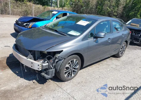 2013 Honda Civic Ex-L из США, поврежденный, VIN 19XFB2F90DE265147